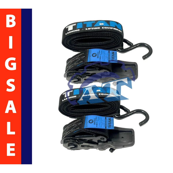 Dây chằng hàng tăng đơ tự rút 25mm màu đen