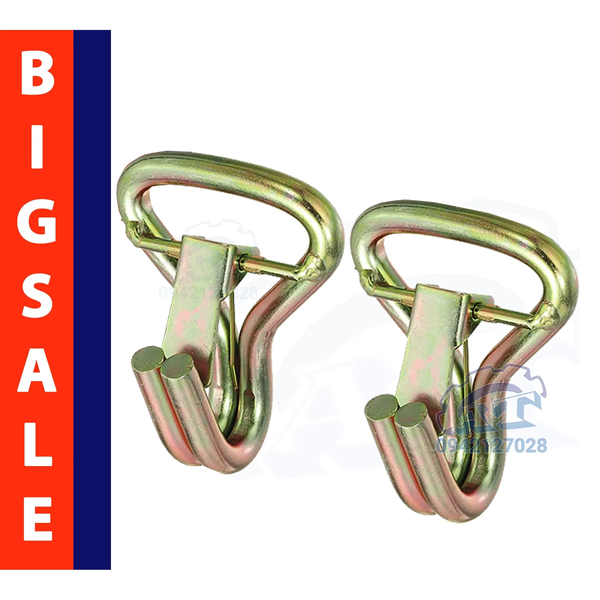 Móc J 50mm Có Chốt Khóa Tải Trọng 3 Tấn