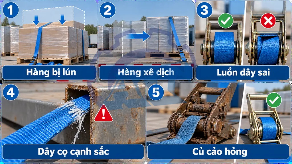 Vì sao dây tăng đơ bị chùng sau khi xe chạy?