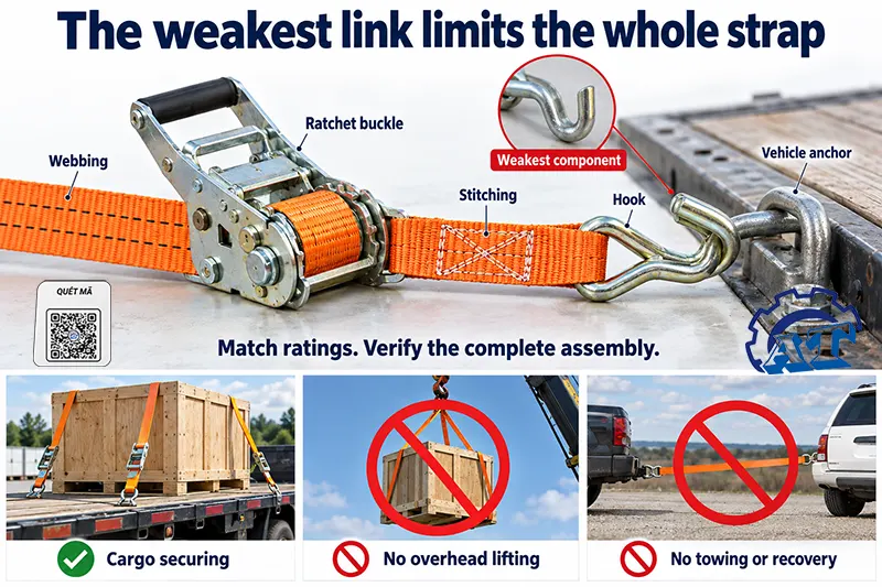 Why Matching Ratchet Buckle, Webbing, and Hooks Matters