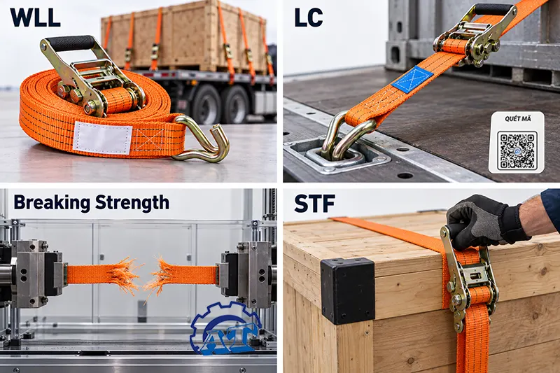 Comparison: WLL vs LC vs Breaking Strength vs STF