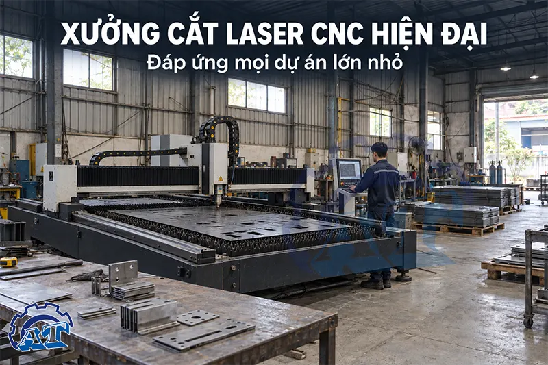 Xưởng gia công hiện đại đáp ứng mọi yêu cầu