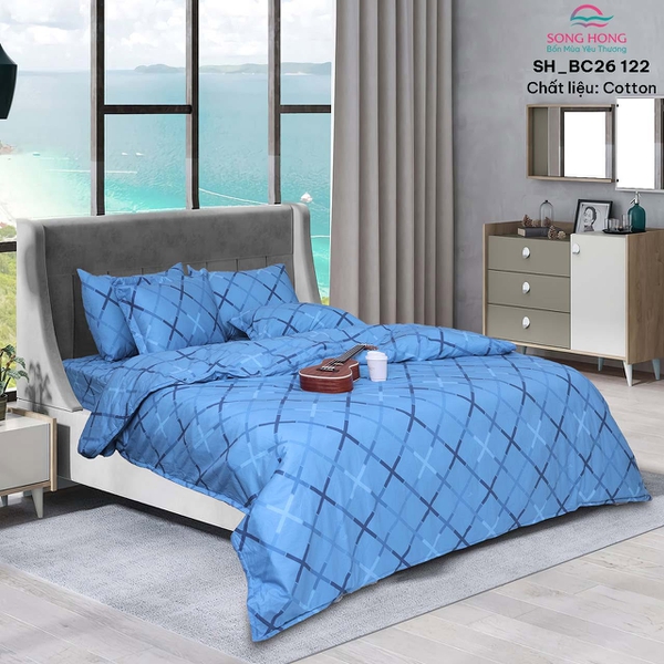 Bộ chăn ga gối Sông Hồng BC26 122