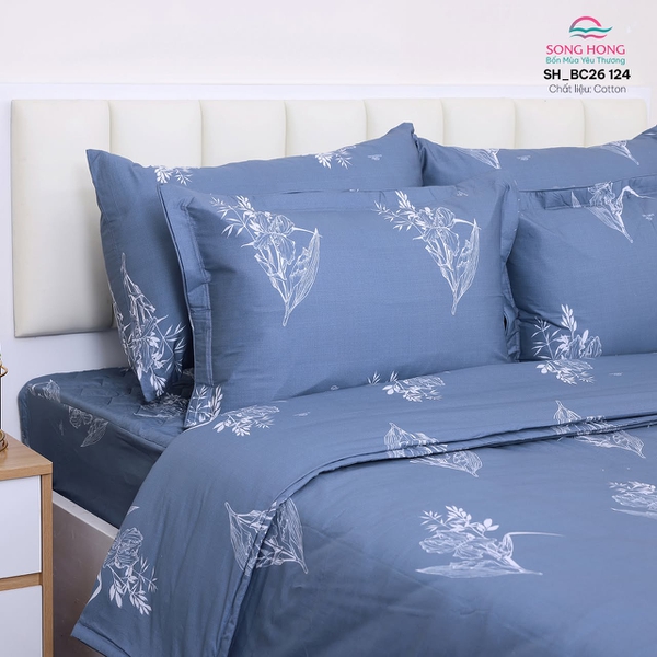 Bộ chăn ga gối Sông Hồng BC26 124
