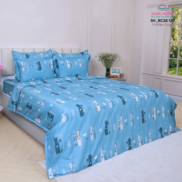 Bộ chăn ga gối Sông Hồng BC26 120
