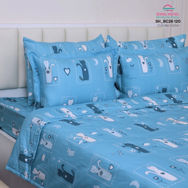 Bộ chăn ga gối Sông Hồng BC26 120