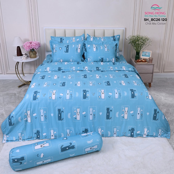 Bộ chăn ga gối Sông Hồng BC26 120