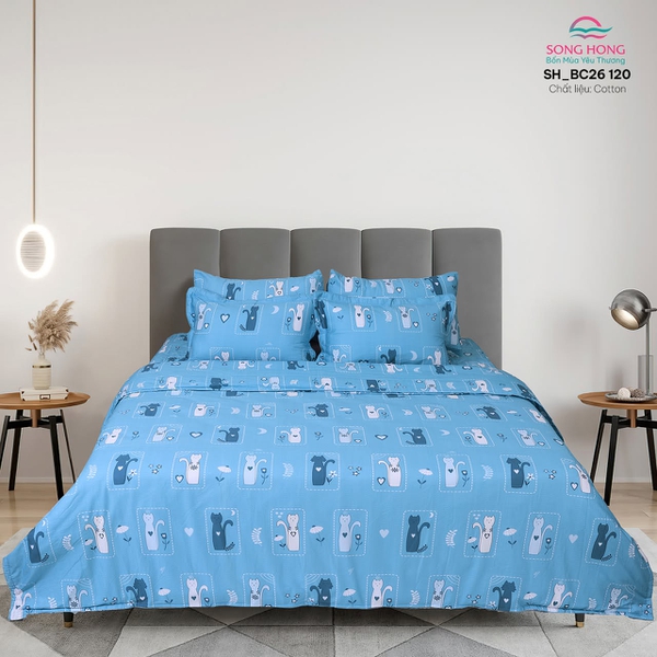 Bộ chăn ga gối Sông Hồng BC26 120