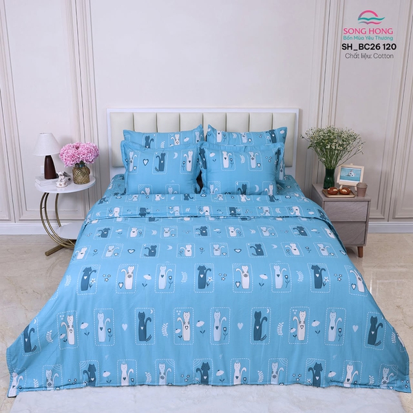Bộ chăn ga gối Sông Hồng BC26 120