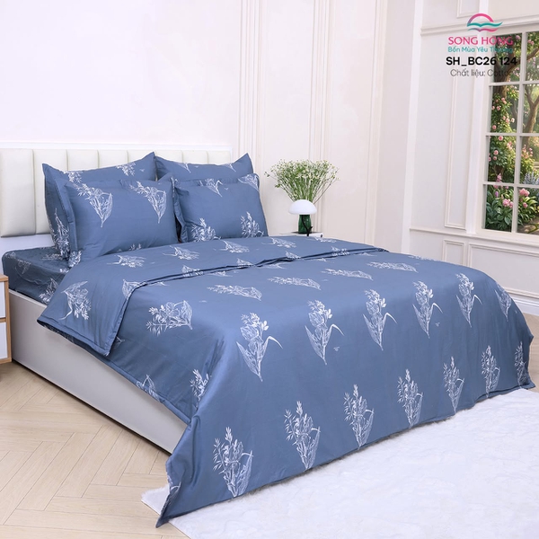 Bộ chăn ga gối Sông Hồng BC26 124