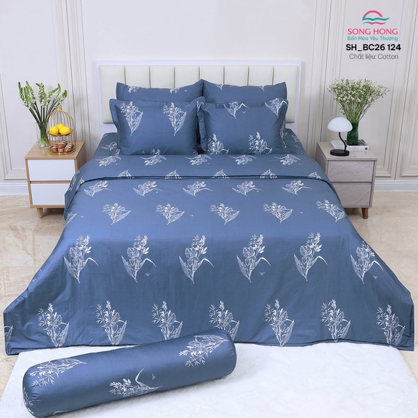 Bộ chăn ga gối Sông Hồng BC26 124