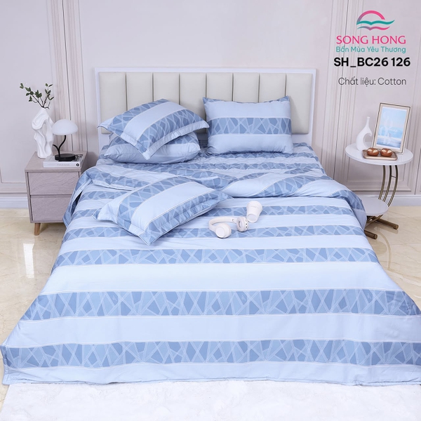 Bộ chăn ga gối Sông Hồng BC26 126
