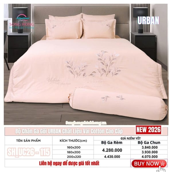 Bộ chăn ga gối SH_UC26 115