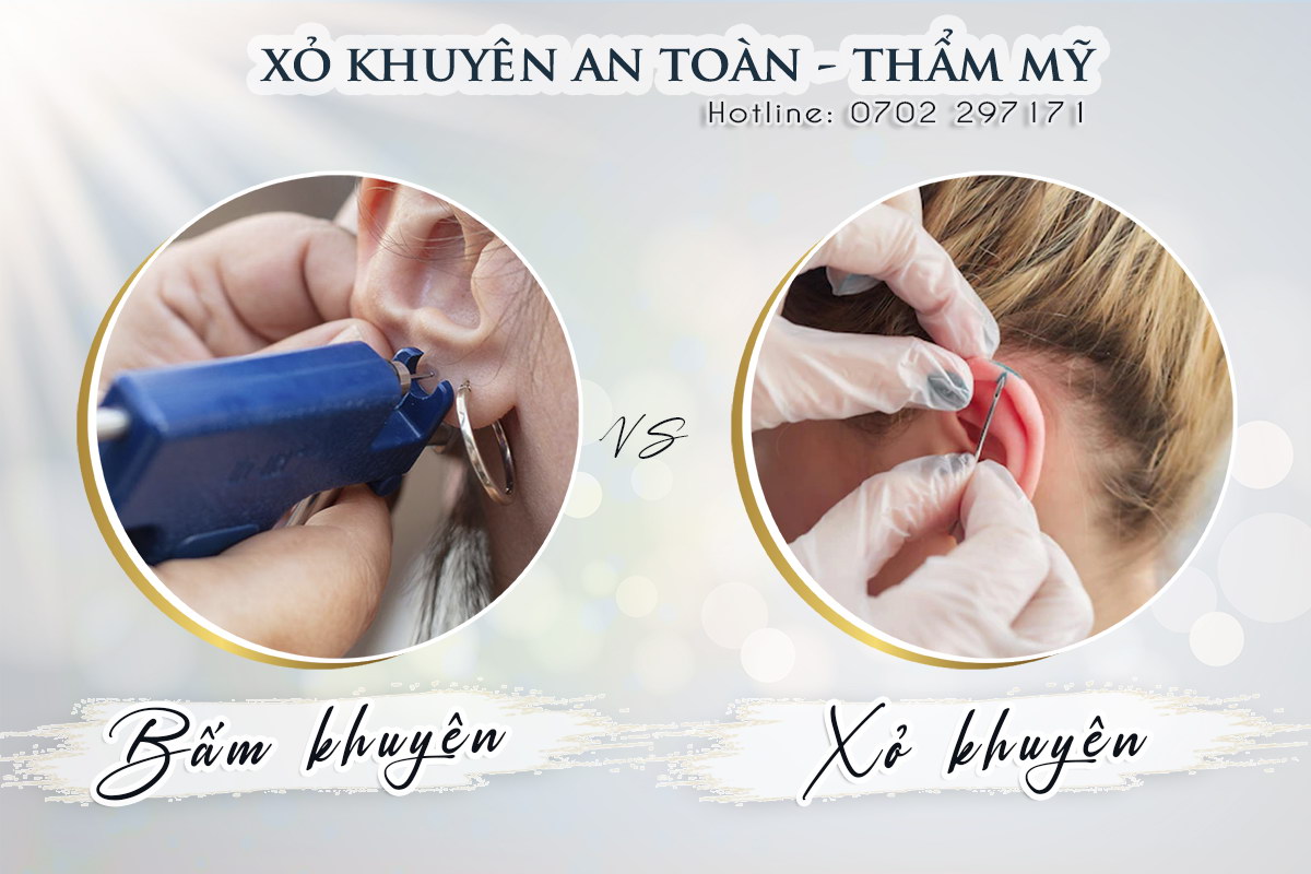 Xỏ khuyên và bấm khuyên