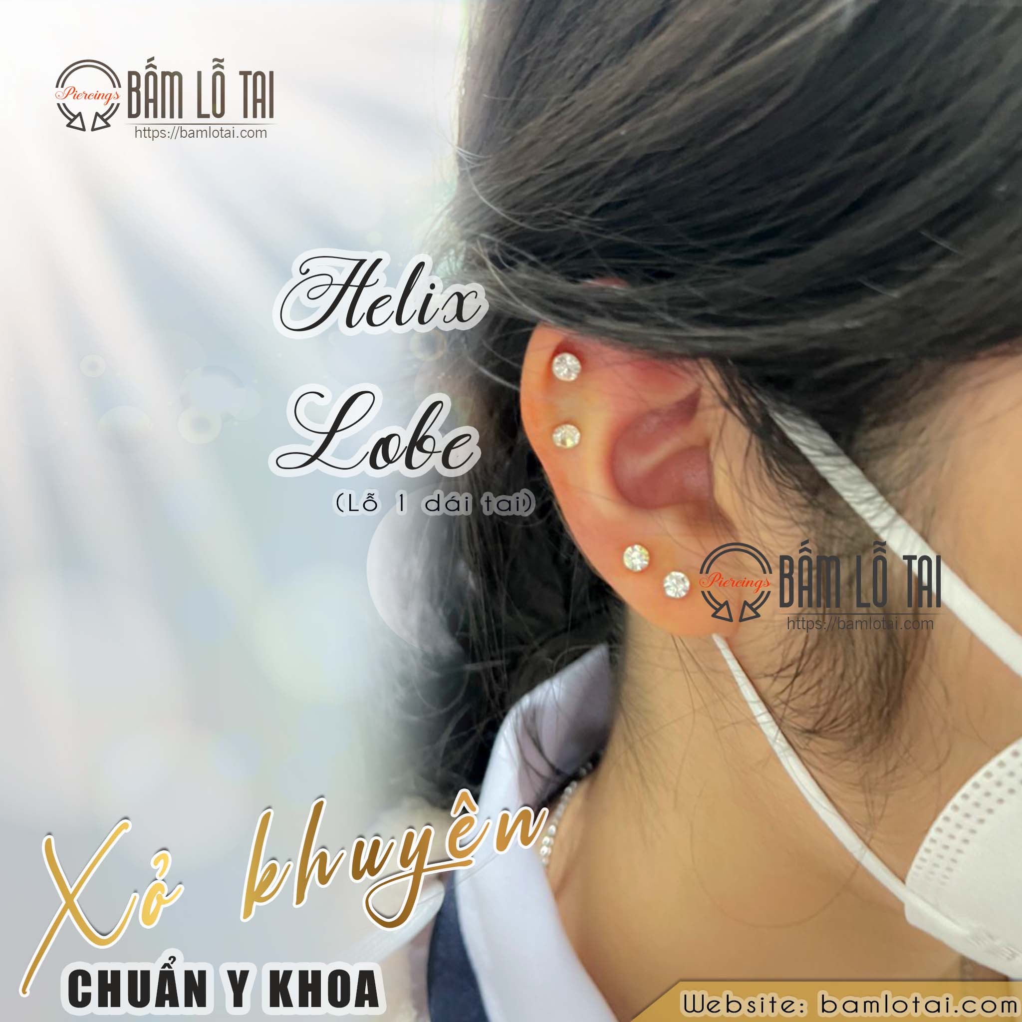 Xỏ khuyên chuẩn y khoa