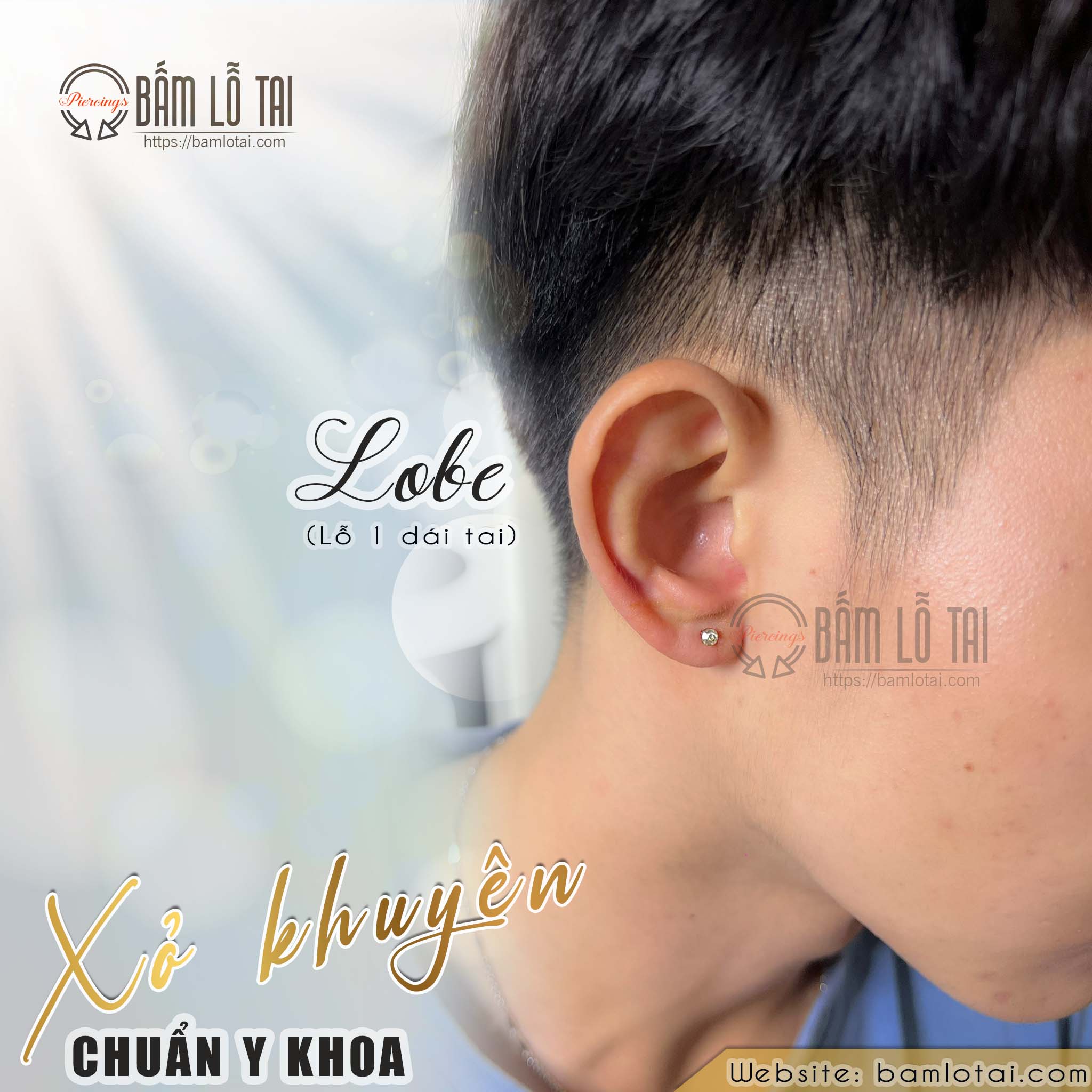 Bấm lỗ tai nam sài gòn