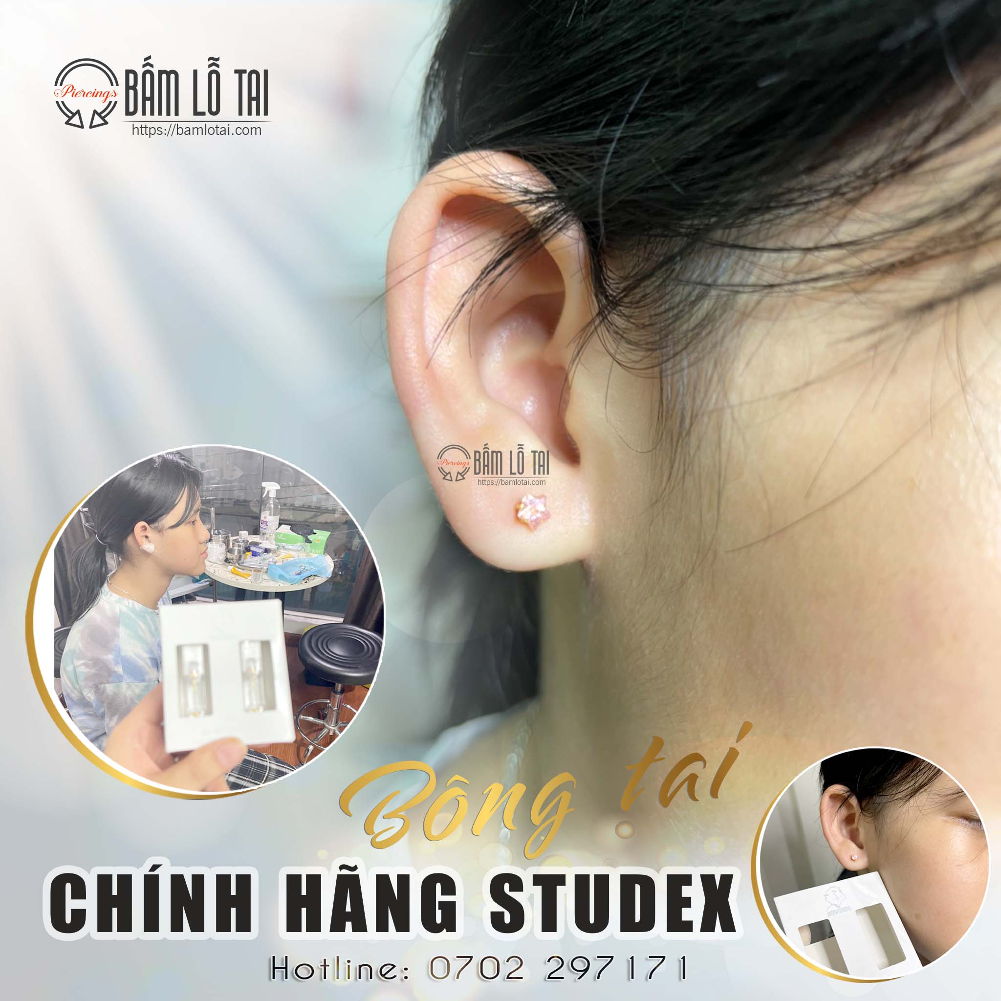 bấm lỗ tai trẻ em chuân ry khoa