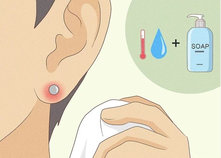 Dấu hiệu nhiễm trùng sau khi xỏ khuyên