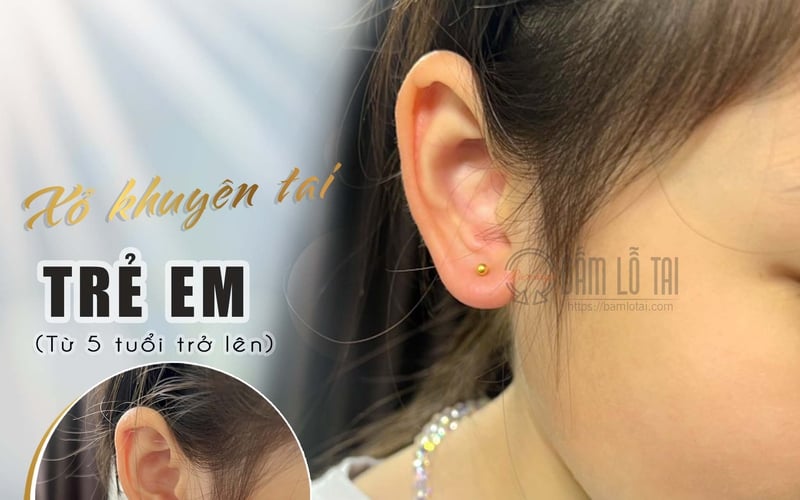 Xỏ khuyên trẻ em chuẩn Y khoa – Giải pháp làm đẹp an toàn cho bé
