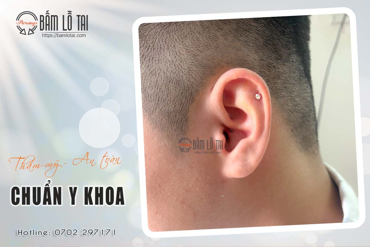 vị trí xỏ khuyên tai cho nam