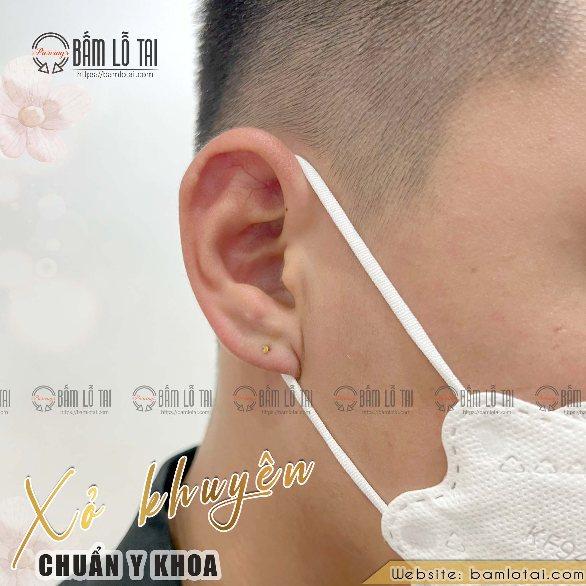 xỏ khuyên nam chuẩn y khoa