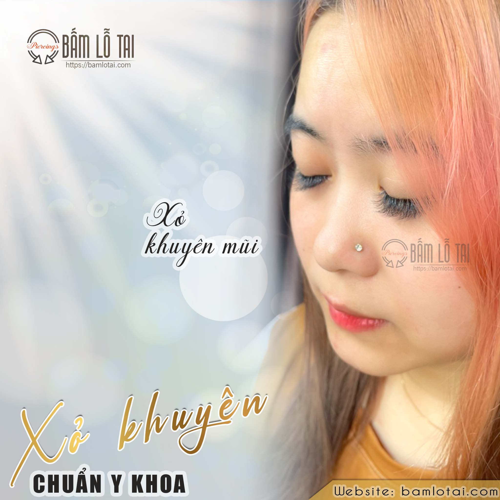 Xỏ khuyên mũi chuẩn y khoa