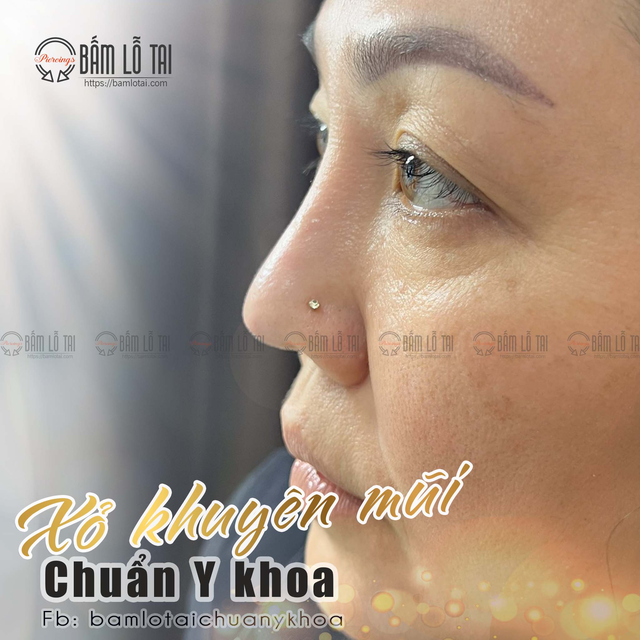 Xỏ khuyên mũi chuẩn y khoa