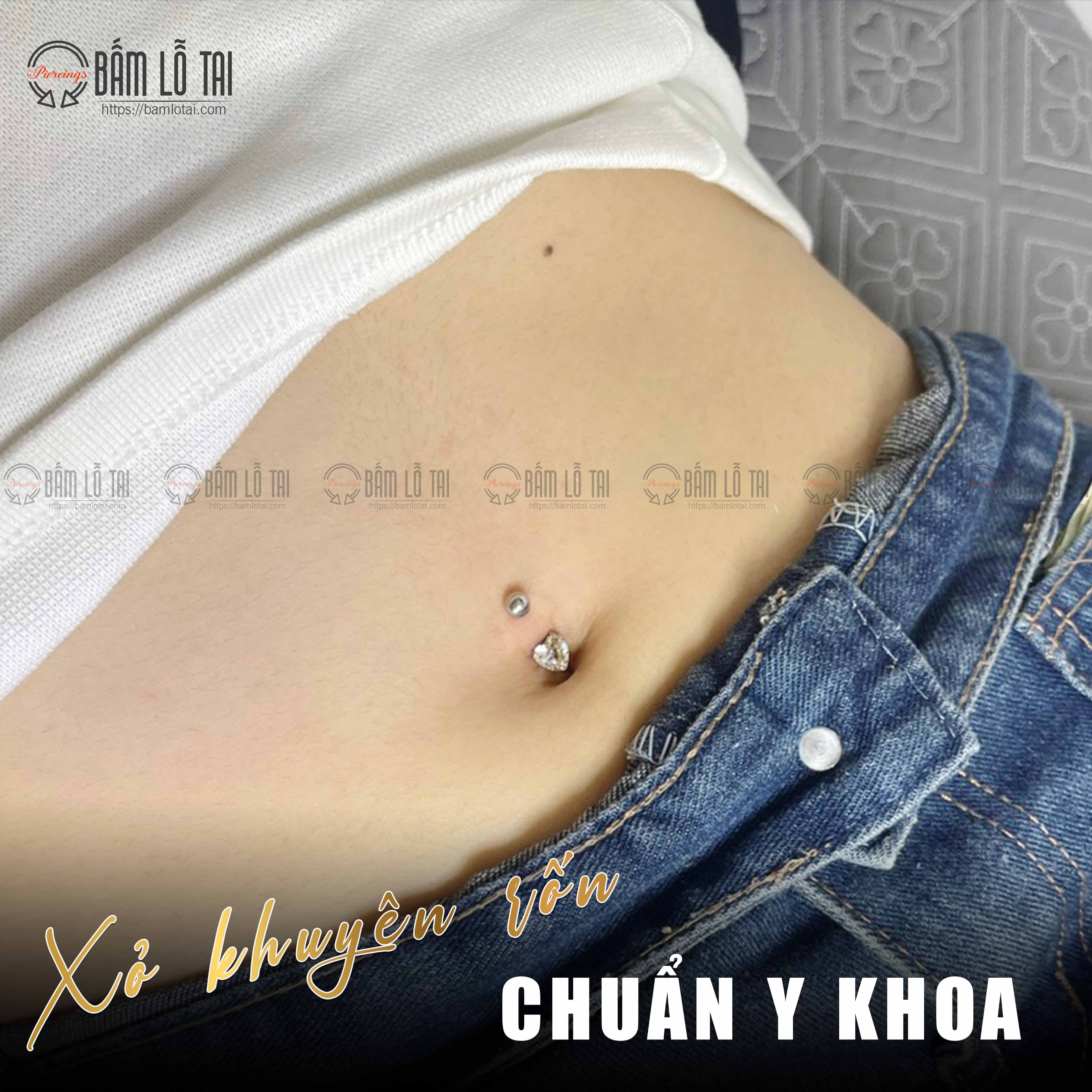 Xỏ khuyên rốn chuẩn y khoa Xỏ khuyên rốn chuẩn y khoa