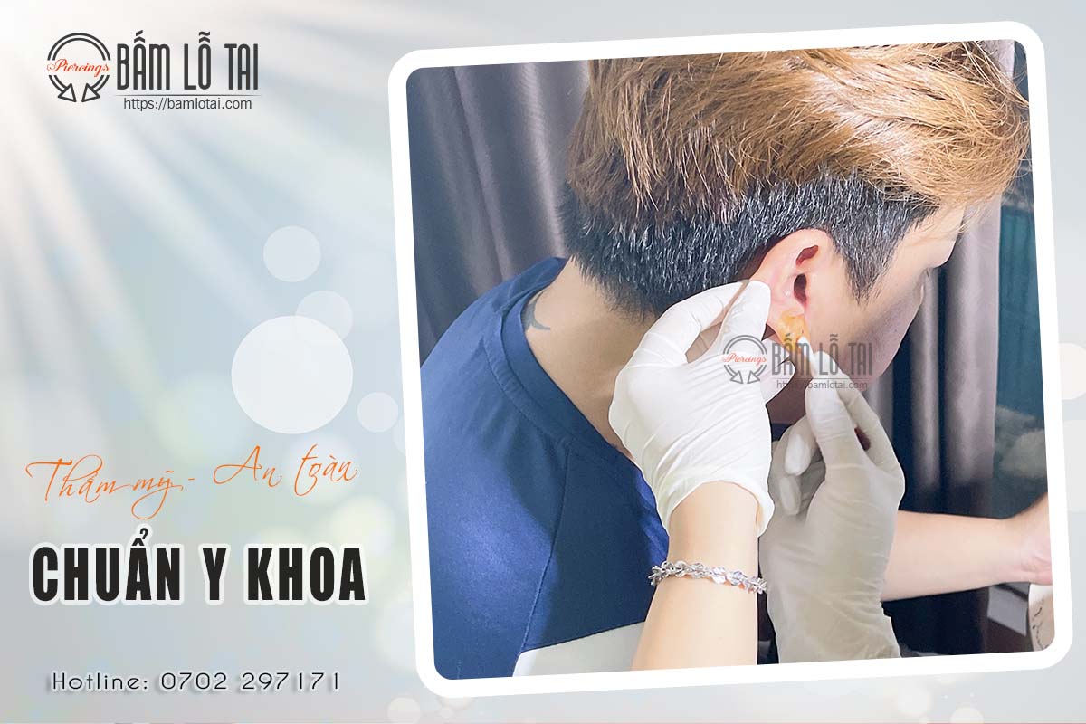 bấm lỗ tai ăn gì mau lành