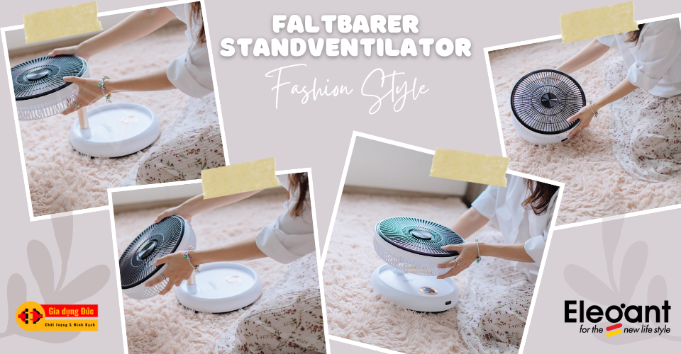 quạt gấp thông minh tích điện ELEGANT quạt gấp thông minh tích điện ELEGANT