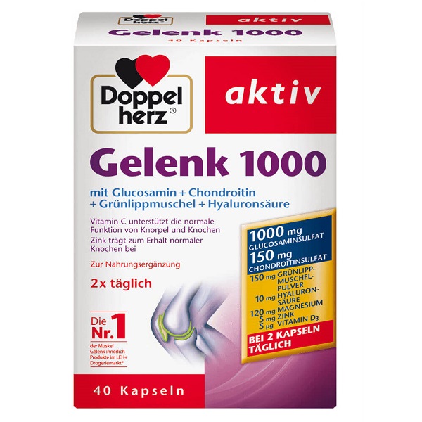 Thực phẩm chức năng Đức bổ xương khớp Doppelherz Aktiv Gelenk 1000 Thực phẩm chức năng Đức bổ xương khớp Doppelherz Aktiv Gelenk 1000