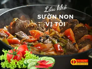 Công thức nấu ăn | Lẩu khô sườn non vị tỏi