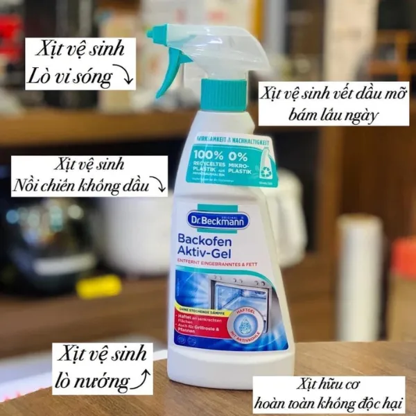 Chai xịt vệ sinh lò nướng, lò vi sóng Dr Beckmann