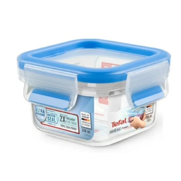 Hộp nhựa vuông Tefal Masterseal Fresh K3021622 - 0.2L - Xanh