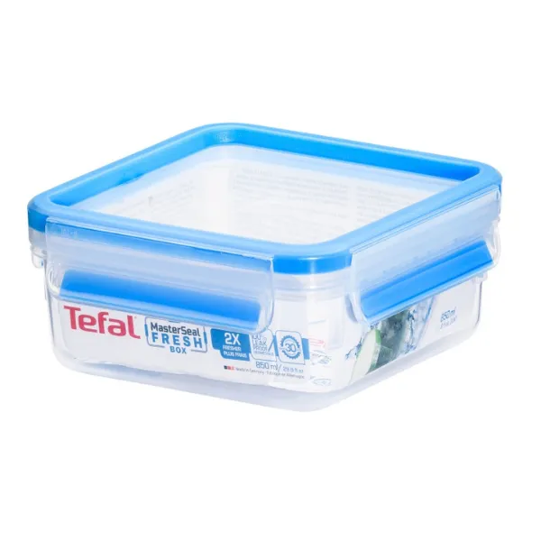 Hộp nhựa vuông Tefal Masterseal Fresh K3022122 - 0.85L - Xanh