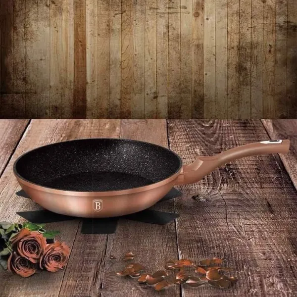 Bộ Nồi 15 chi tiết BERLINGER HAUS BH1224N màu Vàng Hồng