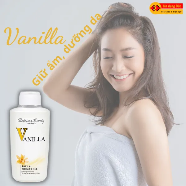 Sữa tắm Vanilla Bettina Barty hương nước hoa nhập khẩu Đức