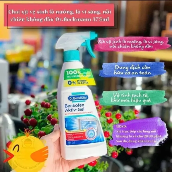 Chai xịt vệ sinh lò nướng, lò vi sóng Dr Beckmann