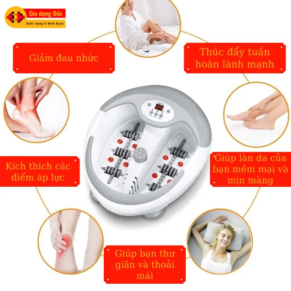 Bồn ngâm chân massage đa năng Beurer FB50 với ánh sáng hồng ngoại và liệu pháp từ tính