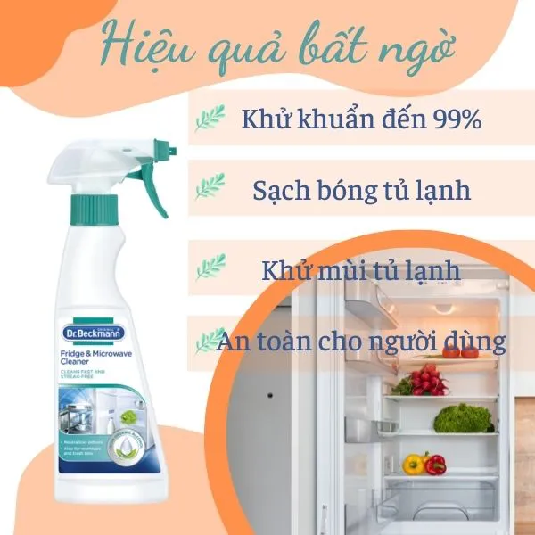 Dung Dịch Vệ Sinh Tủ Lạnh Dr.Beckmann, 250ml, số 1 tại Đức