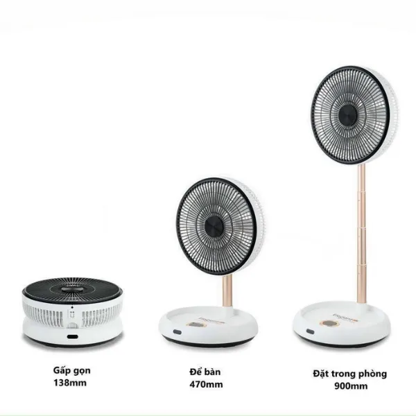 Quạt gấp thông minh tích điện ELEGANT nhập khẩu ĐỨC