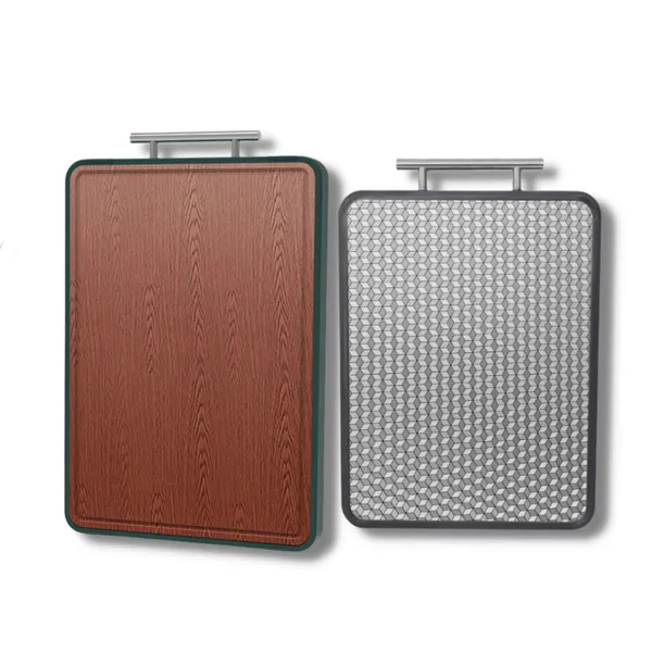 Thớt kháng khuẩn cao cấp GUME 2 mặt bằng INOX 304 và Gỗ Mun