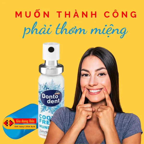 Xịt Thơm Miệng Kháng Khuẩn Dontodent nhập khẩu Đức