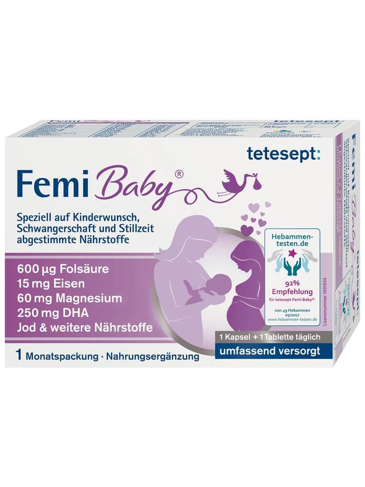 Thực phẩm chức năng cho bà bầu Tetesept Femi Baby Thực phẩm chức năng cho bà bầu Tetesept Femi Baby