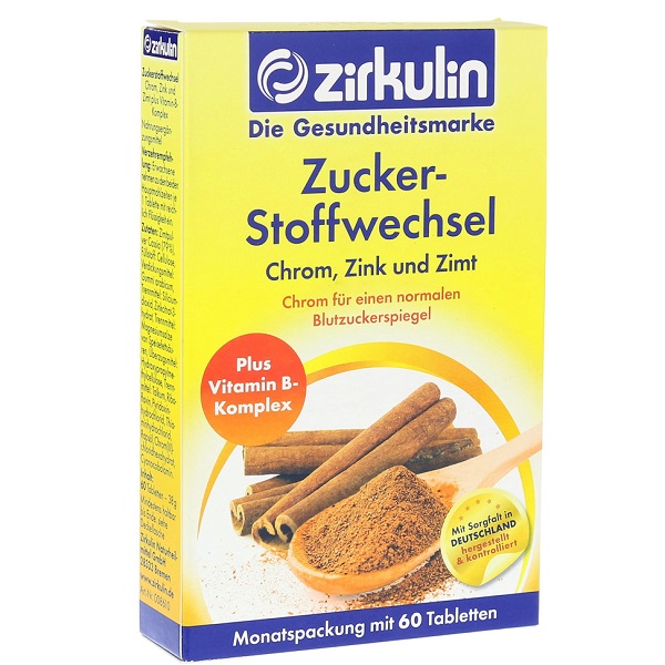 Viên uống Zirkulin Zucker - Stoffwechsel từ quế Viên uống Zirkulin Zucker - Stoffwechsel từ quế