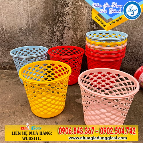 Sọt nhựa tròn nhỏ gọn Sọt nhựa tròn nhỏ gọn