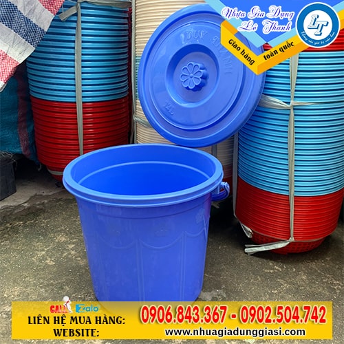 Xô nhựa tròn có nắp Xô nhựa tròn có nắp