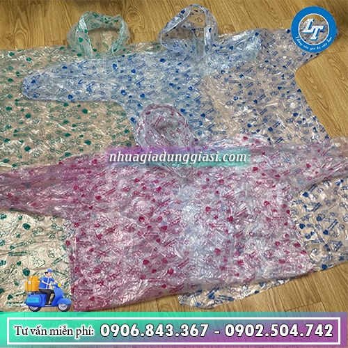 Áo mưa nilon họa tiết đẹp mắt Áo mưa nilon họa tiết đẹp mắt
