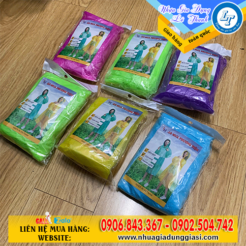 Áo mưa tiện lợi nhiều màu sắc Áo mưa tiện lợi nhiều màu sắc