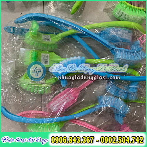 Bàn chải cọ toilet cán dài 2 đầu Bàn chải cọ toilet cán dài 2 đầu